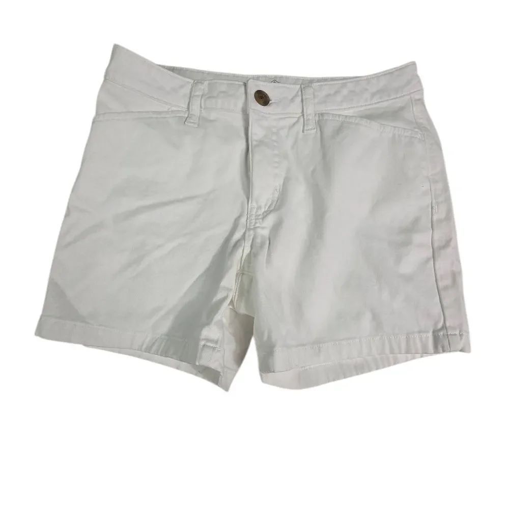 Classic White Cotton Bermuda Shorts